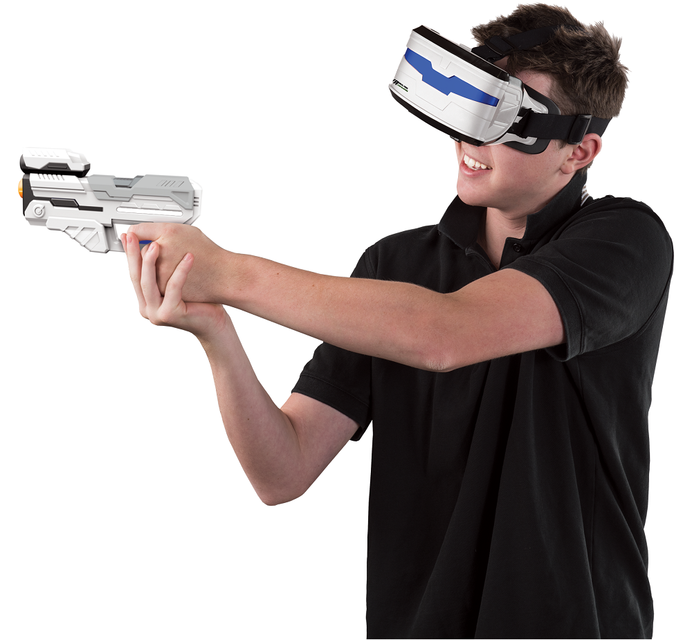 هدست واقعیت مجازی VR Real Feel همراه با تفنگ Alien Blaster