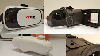 تصاویر اختصاصی عینک واقعیت مجازی VR Box 2 به همراه دسته بلوتوث و پکیج بازی ها و فیلم ها