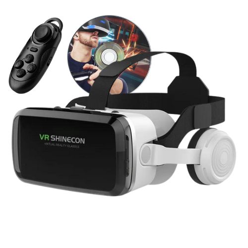 هدست واقعیت مجازی شاینکن VR Shinecon G04BS به همراه کنترل بلوتوث و پکیج بازی‌ها و فیلم‌ها