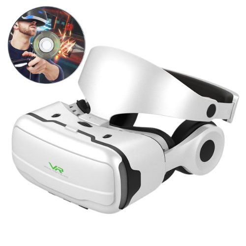 هدست واقعیت مجازی VR G02EF به همراه DVD سی دی پکیج بازی‌ها و فیلم‌های واقعیت مجازی VR